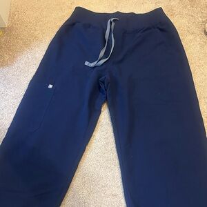 Women’s Figs Navy High Waisted Isabel Wide Leg Scrub Pants size M